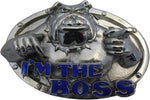 Belt Buckle - Silver Bulldog "Boss"